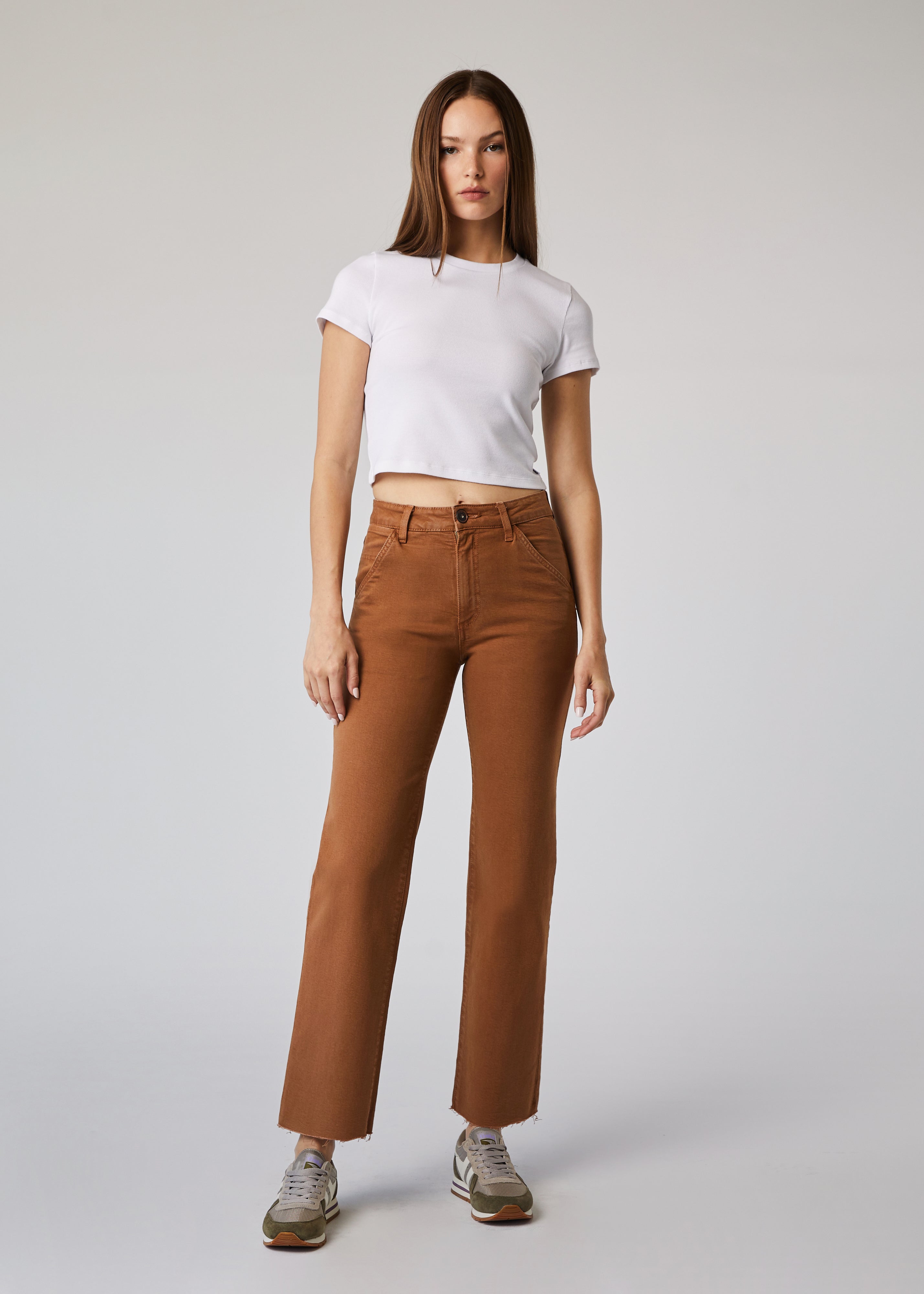 Edyson Charlie High Rise Utility Straight Jeans – Edyson
